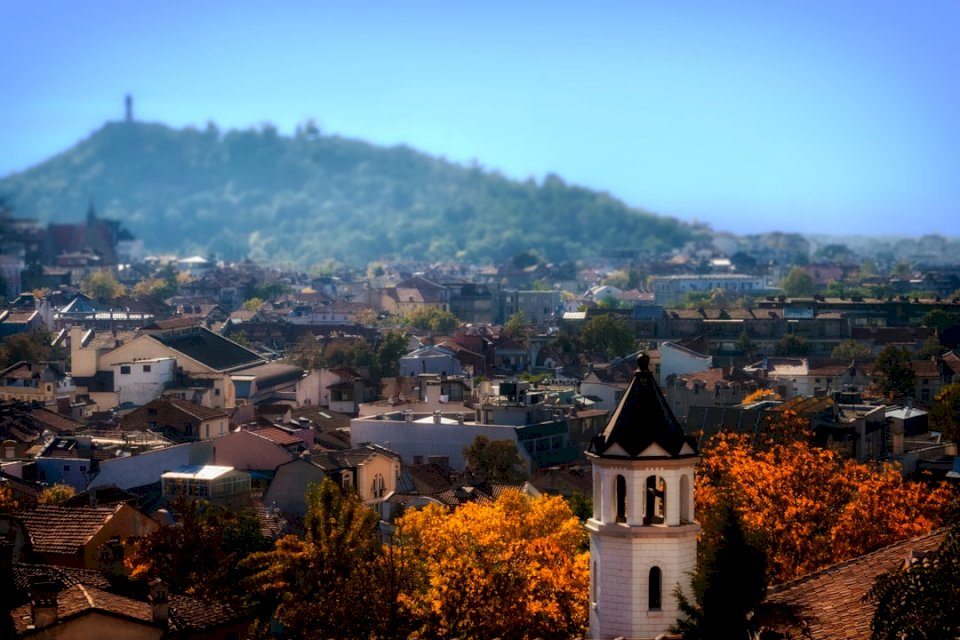 Pittoresk dorp in de herfst legpuzzel online