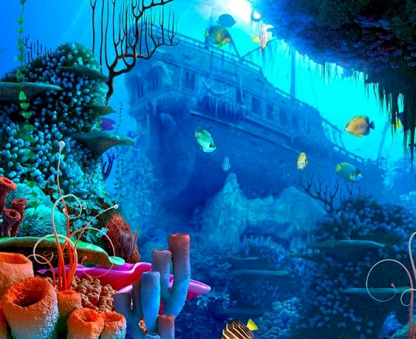Mundo subaquático. puzzle online