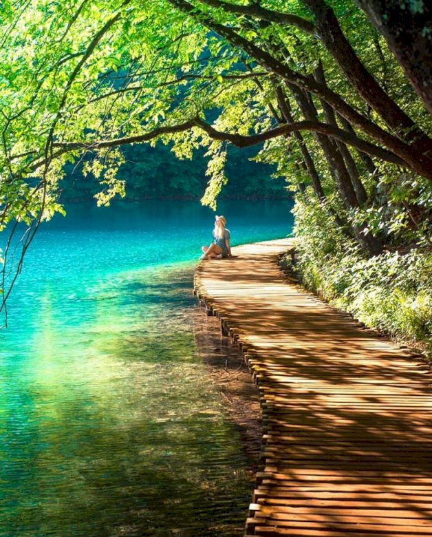 Parc national des lacs de Plitvice en Croatie puzzle en ligne