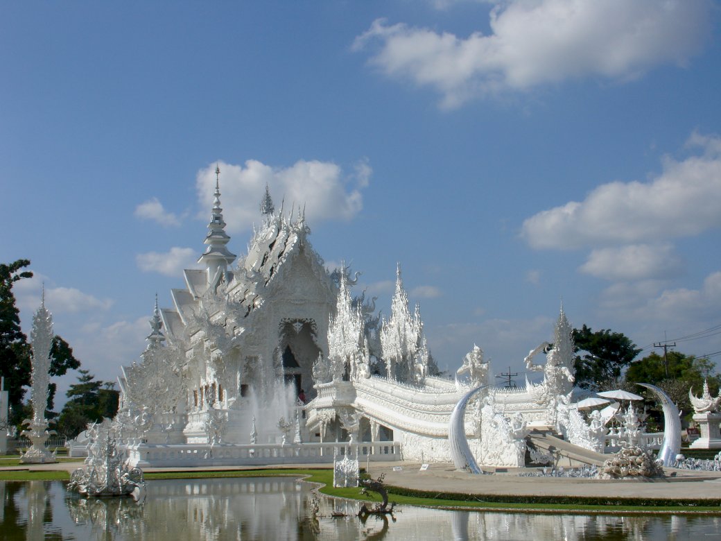 Білий храм Чіанг Рай онлайн пазл