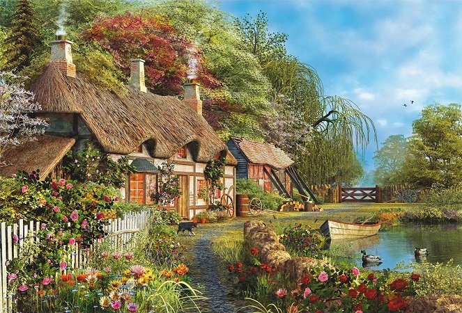 English home. online puzzle
