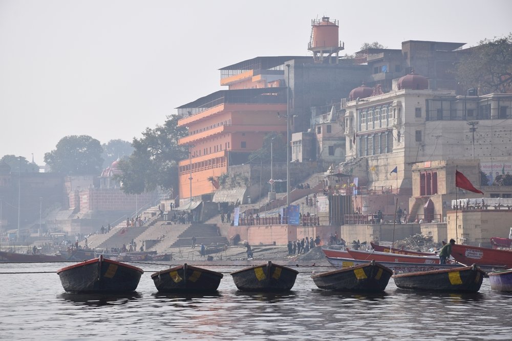 Река Ганг (Варанаси. Индия) онлайн пъзел