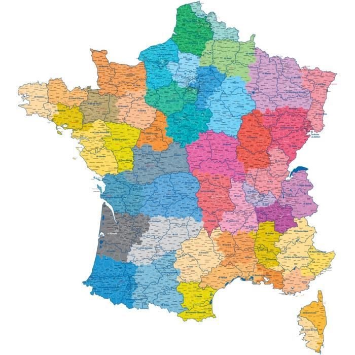 Карта на Франция онлайн пъзел
