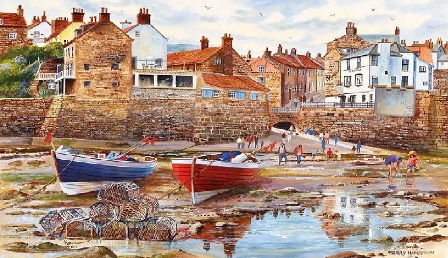 A small town by the sea. jigsaw puzzle online