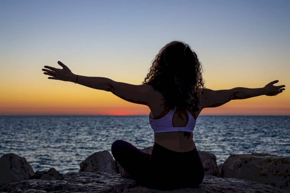 Yoga Port Sunset @TLV quebra-cabeças online