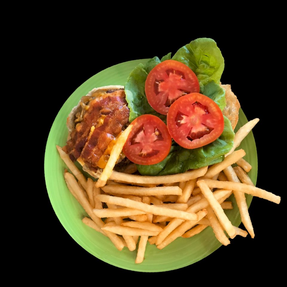 Burger och pommes frites? av Pussel online