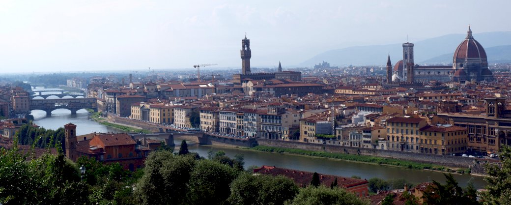 Панорама Флоренции онлайн-пазл
