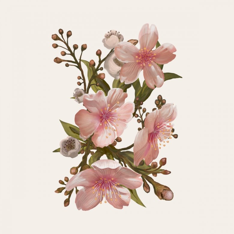 Flores de pêssego puzzle online