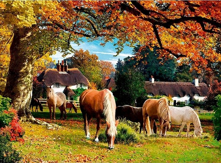 L'automne dans le Hampshire. puzzle en ligne