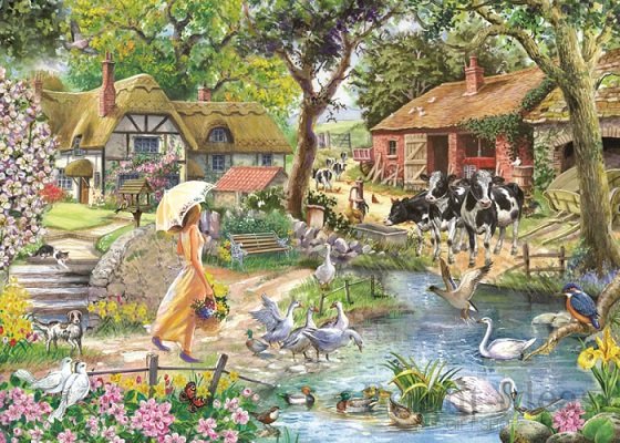 Summer in the countryside. online puzzle