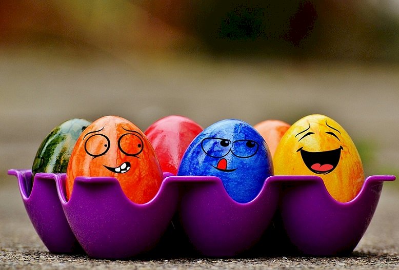 Šťastné Velikonoce vejce. skládačky online