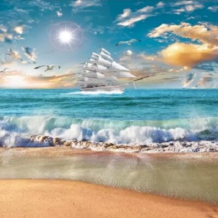 Sommer am Meer. Online-Puzzle