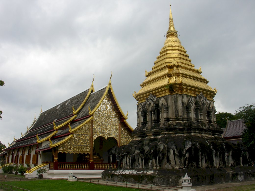 Wat Chiang Mann in Chiang Mai Puzzlespiel online