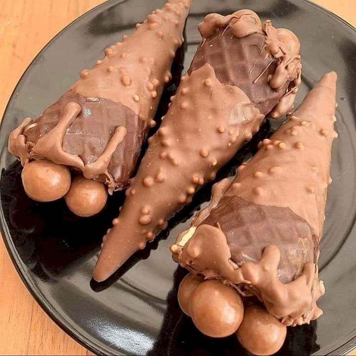 шоколадов десерт онлайн пъзел