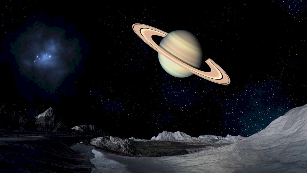 Universul planeta Saturn puzzle online
