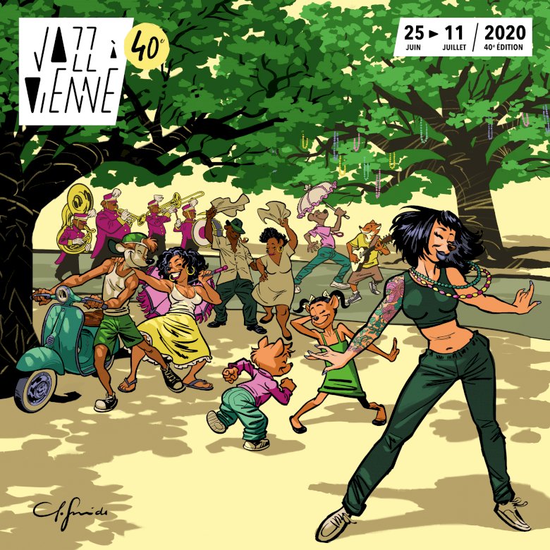 Jazz ve Vídni 2020 online puzzle