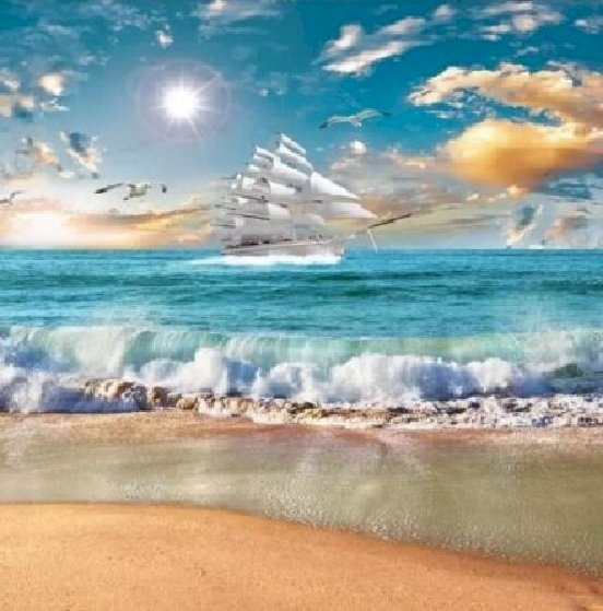 Vara lângă mare. puzzle online