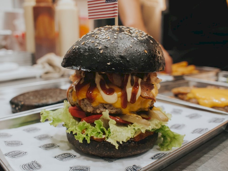 America Burger de The Black rompecabezas en línea