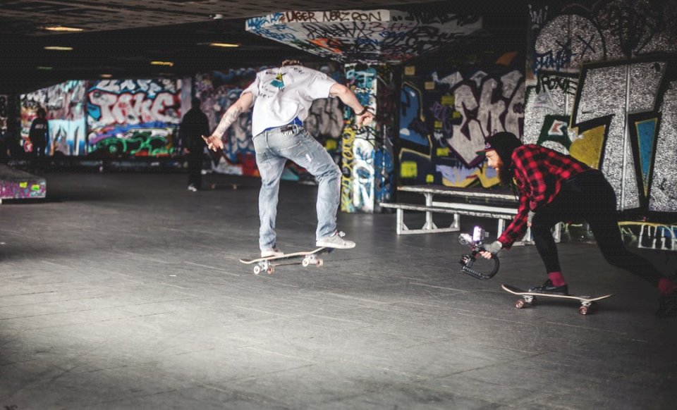 Skateboard trick Pussel online