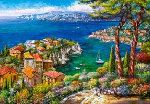 Côte d'Azur. puzzle en ligne