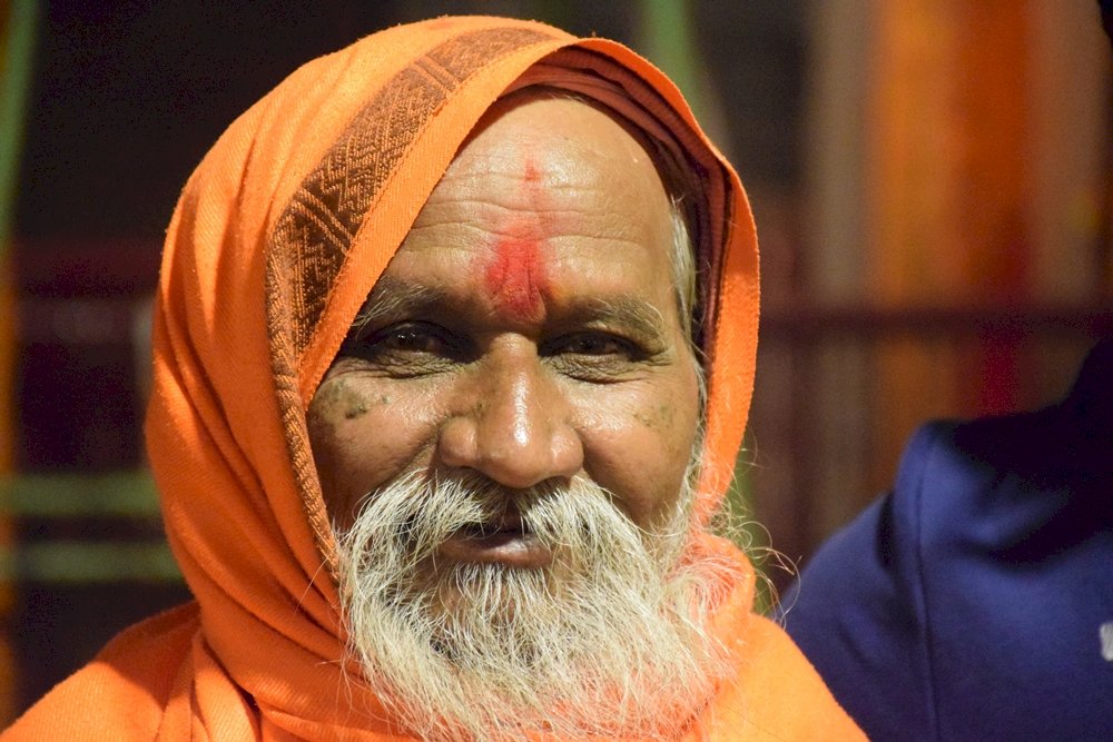 rostos da Índia em Varanasi quebra-cabeças online