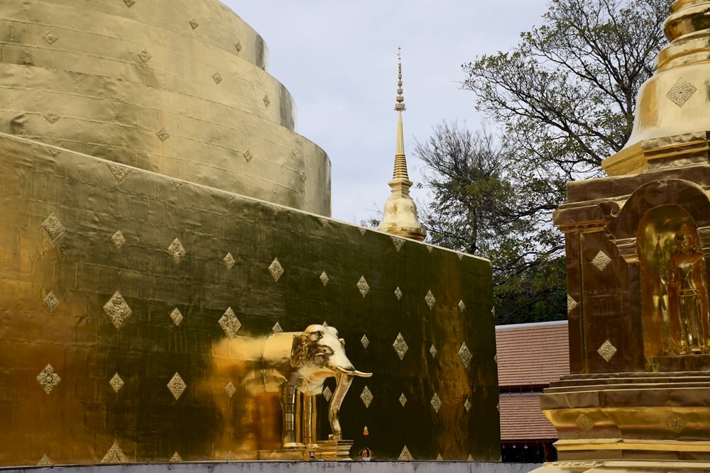 Buddhistischer Tempel in Chiang Mai Online-Puzzle