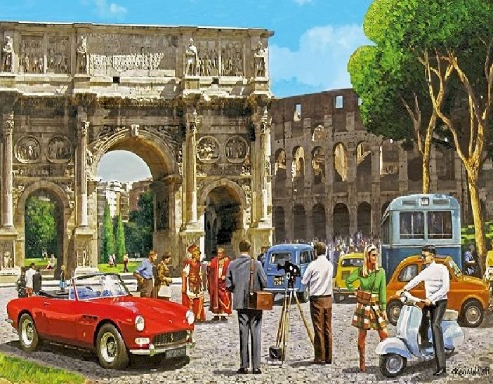 Vacances romaines. puzzle en ligne
