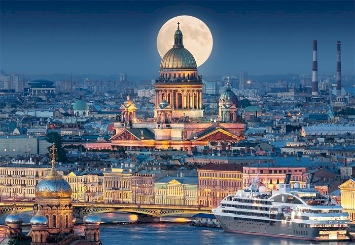 Ryssland. Saint Isaac's Cathedral. pussel på nätet
