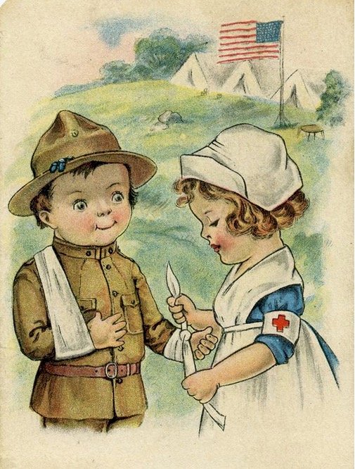 mladý vojáček a zdravotní sestřička puzzle en ligne