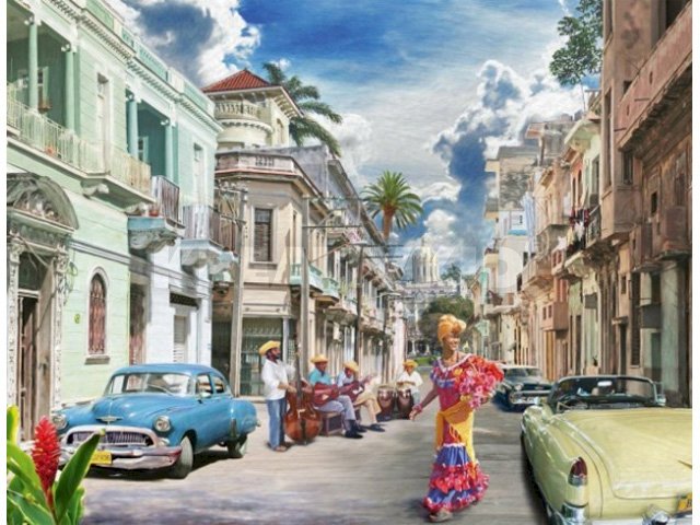 Paisagem cubana. quebra-cabeças online