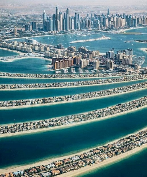 En utsikt över Dubai. pussel på nätet