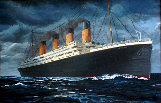 Titanic - ein großer Koloss. Online-Puzzle
