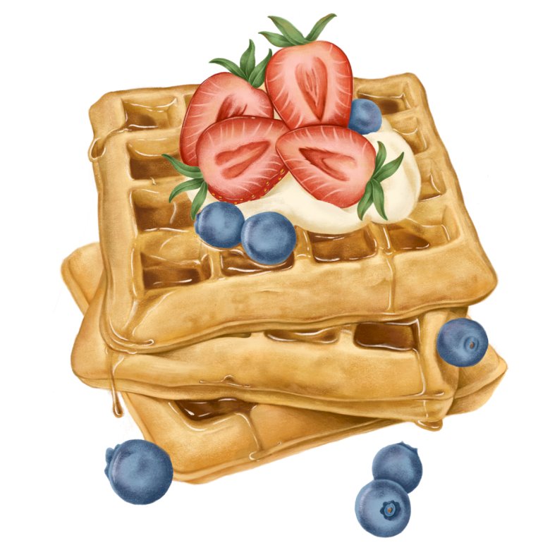 Tasty waffles for Waffle Day jigsaw puzzle online