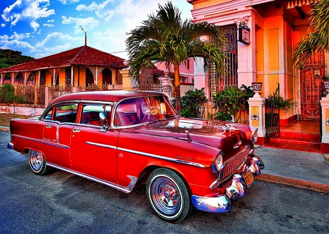 Kuba. Havanna. pussel på nätet