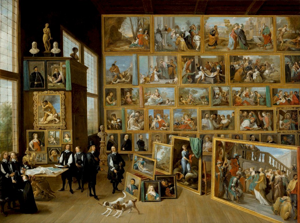 Erzherzog Leopold Wilhelm in seiner Gemäldegalerie Puzzlespiel online