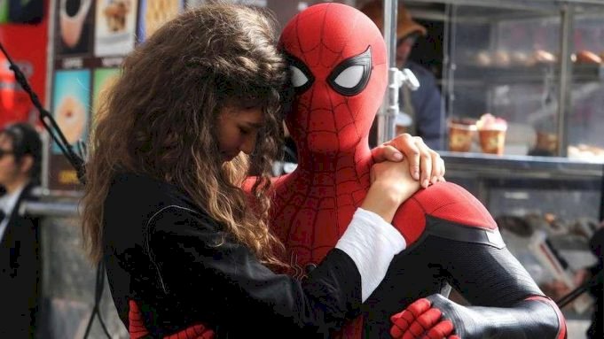 Spider-Man & mj pussel på nätet