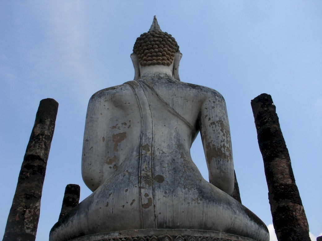 Buddha i Sukhothai Thailand pussel på nätet
