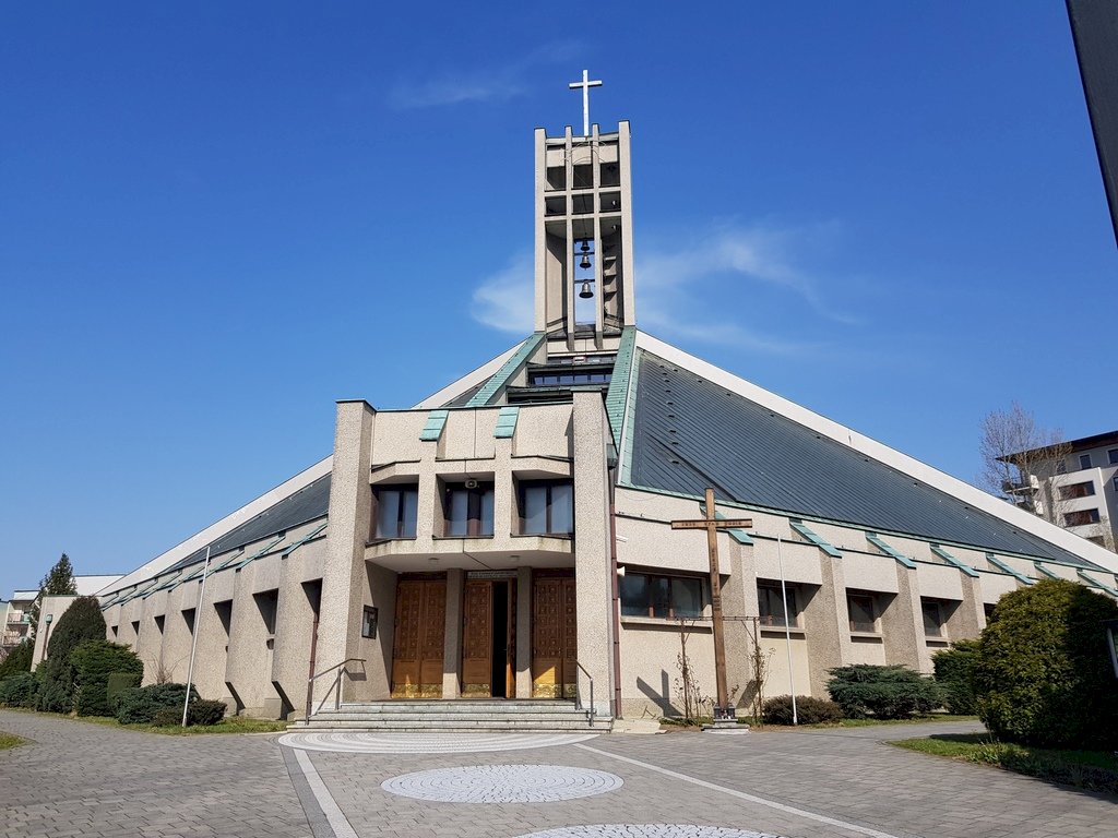 Kirche von Złote Łany Bielsko-Biała Online-Puzzle