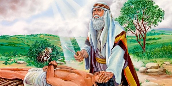 Escena bíblica de Abraham rompecabezas en línea