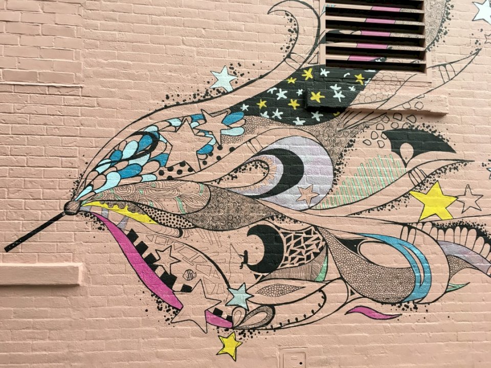 New York väggmålningar pussel på nätet