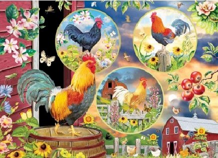 Rooster puzzle. jigsaw puzzle online