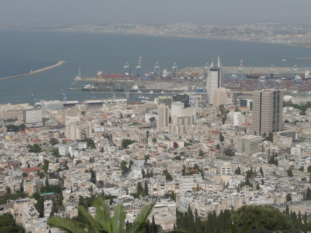 Pohled z hory Carmel do Haify skládačky online