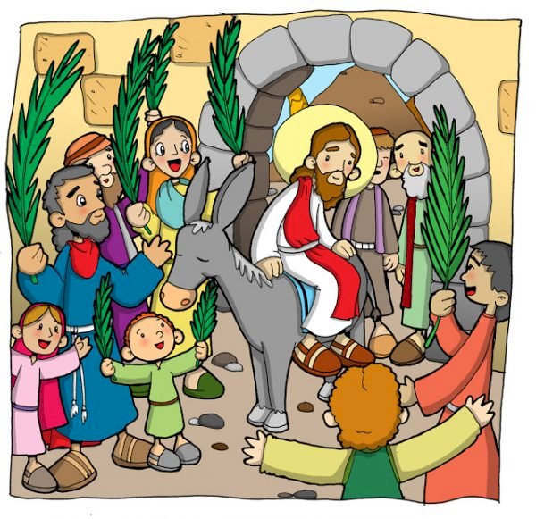 Jesus entering Jerusalem jigsaw puzzle online