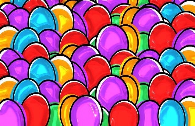 Oeufs de Pâques colorés puzzle en ligne