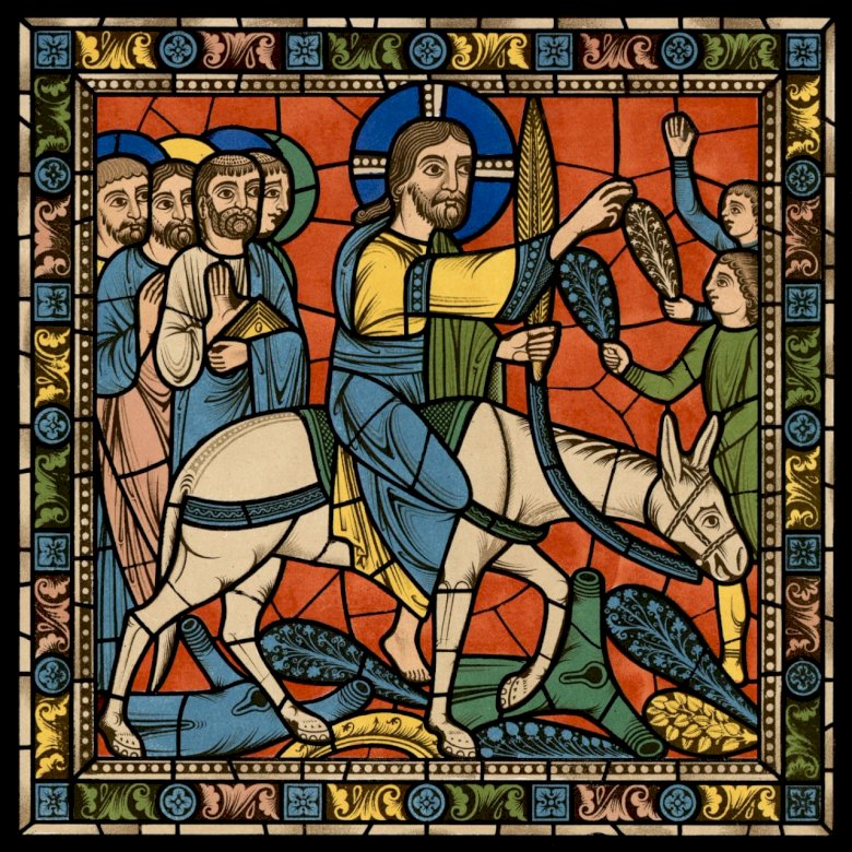 Jezus 'binnenkomst in Jeruzalem online puzzel