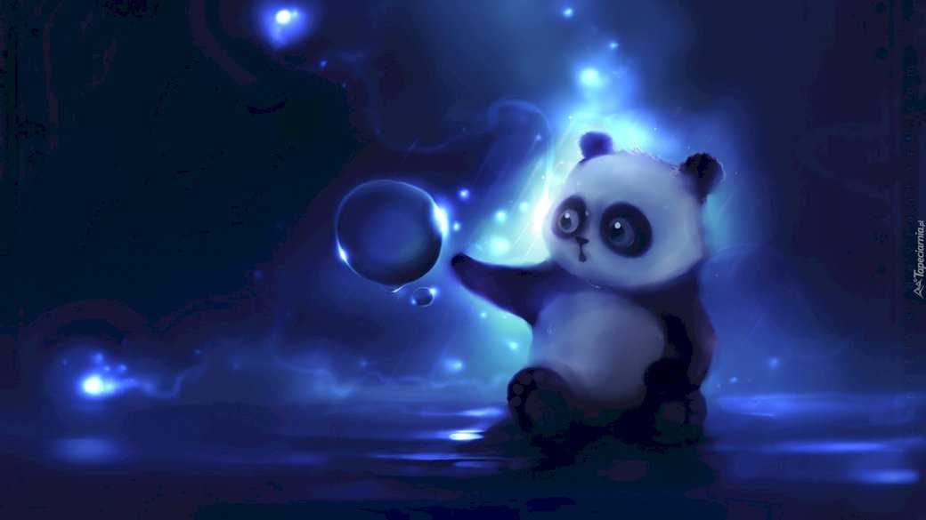 Panda a bublina online puzzle