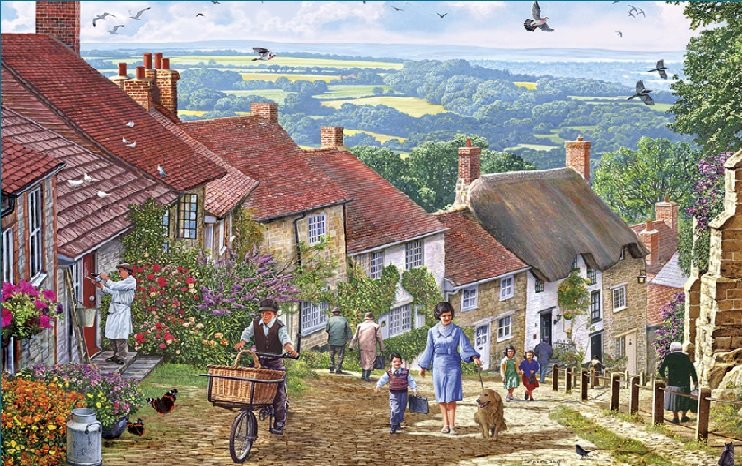 English town. online puzzle