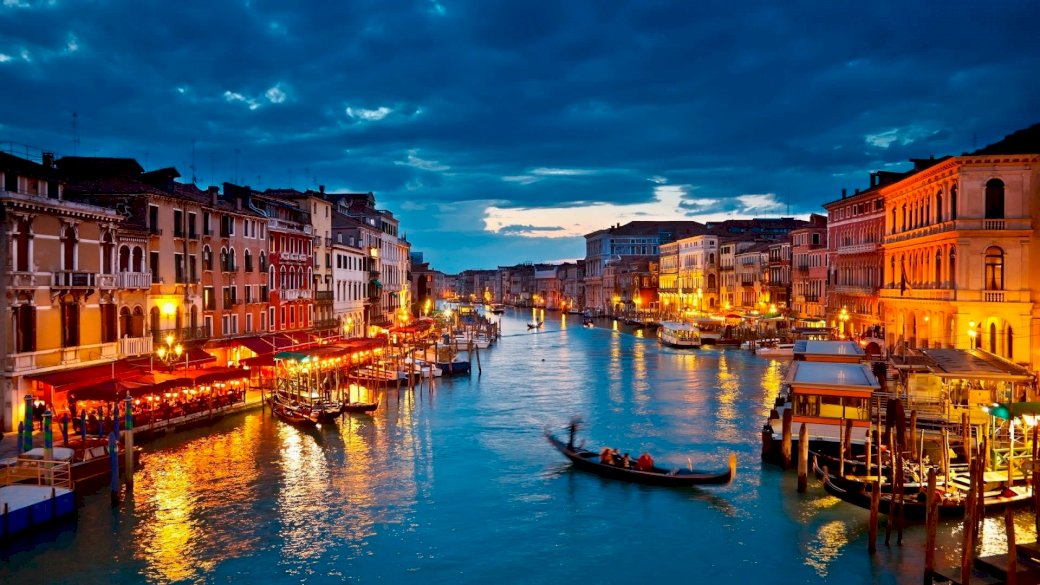 Venedig är den vackraste staden pussel på nätet