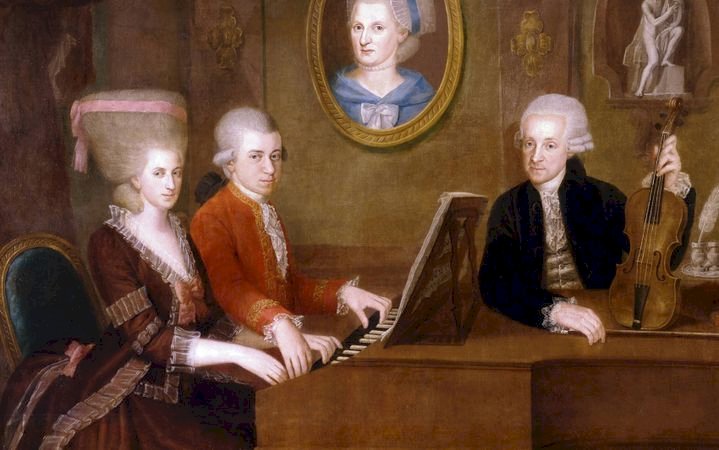 Mozart Familie - Mozartova rodina, koncert skládačky online