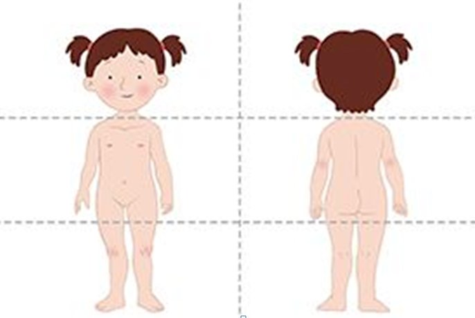 BODY PUZZLES IN FRONT AND BEHIND GIRL jigsaw puzzle online